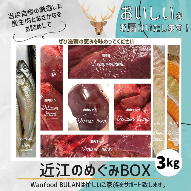 【Web限定】近江のめぐみ便 3㎏《全犬種用》＊冷凍＊（大型犬 多頭飼い トッピング ごはん 愛犬ごはん 愛犬 手づくりごはん 手づくり 犬用 トリーツ おやつ 無添加 滋賀県産）【Wanfood BULAN】