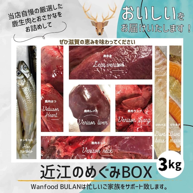 【Web限定】近江のめぐみBOX 3㎏《全犬種用》＊冷凍＊（トッピング ごはん 愛犬ごはん 愛犬 手づくりごはん 手づくり 犬用 トリーツ おやつ 無添加 滋賀県産）【Wanfood BULAN】