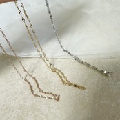 184N　ステンレスペタルチェーンネックレス