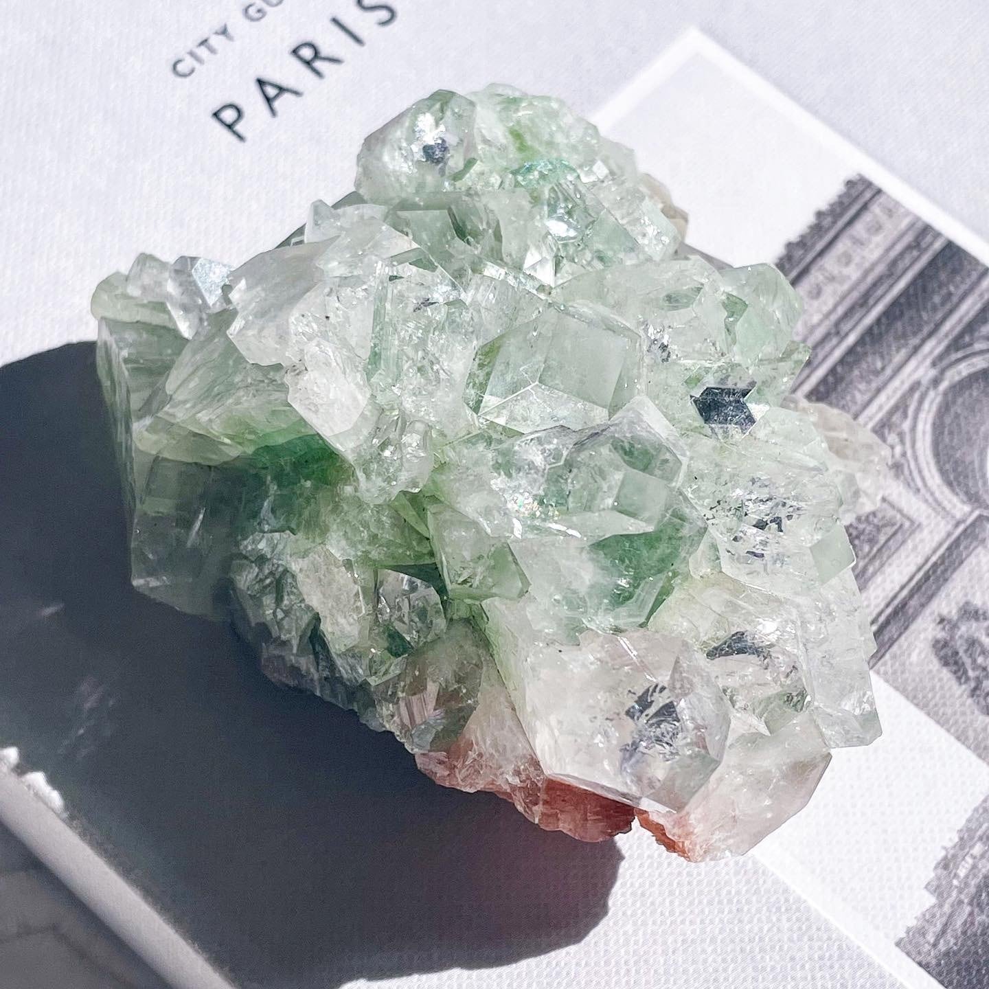 Green Apophyllite Cluster | FLUXY - 天然石と鉱物のお店 フラクシー