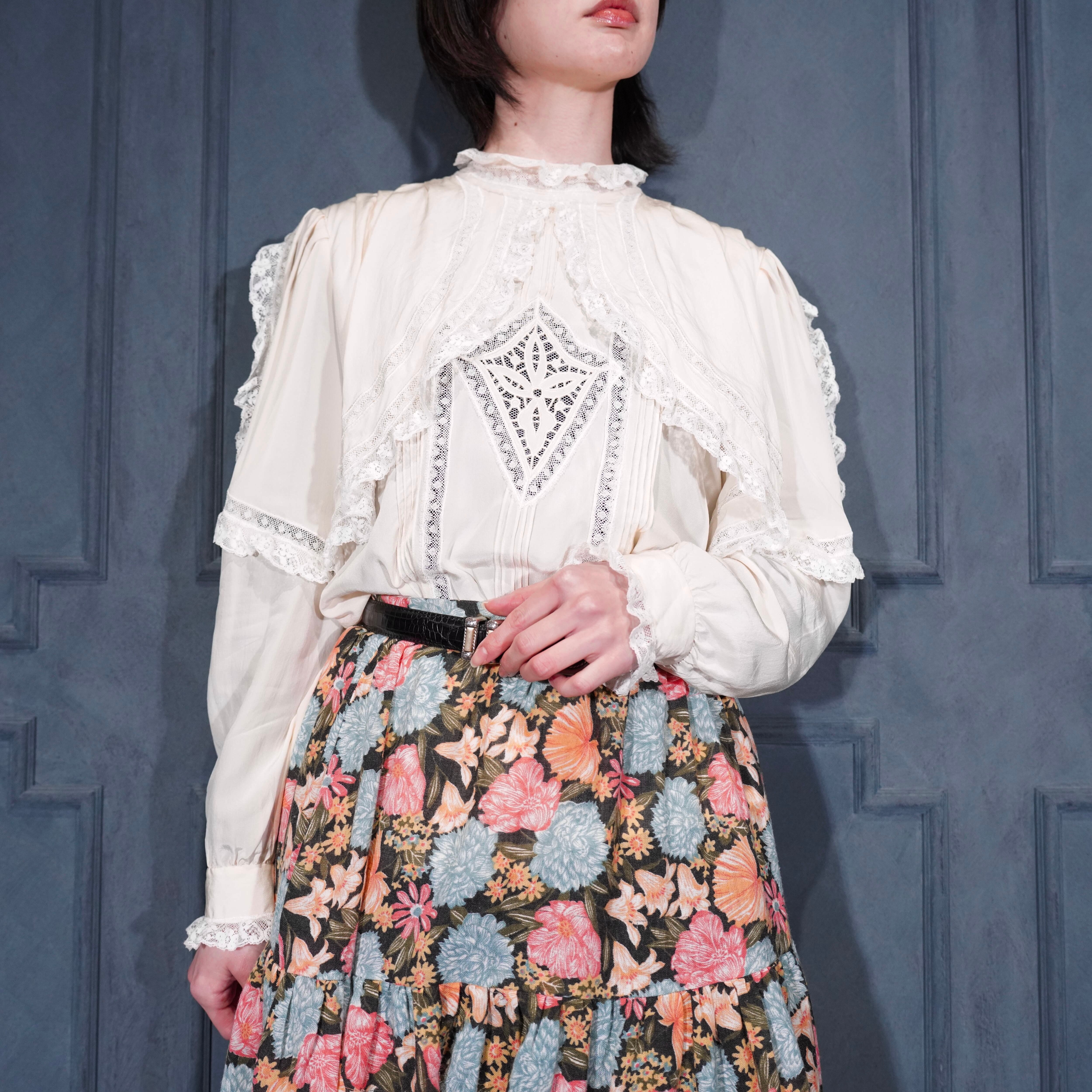 vintage ヴィンテージ プリントシャツ　ブラウス シャツ ブラウス | Titti Vintage