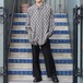 USA VINTAGE BACHRACH DIAMOND PATTERNED OVER SHIRT/アメリカ古着ダイア柄オーバーシャツ