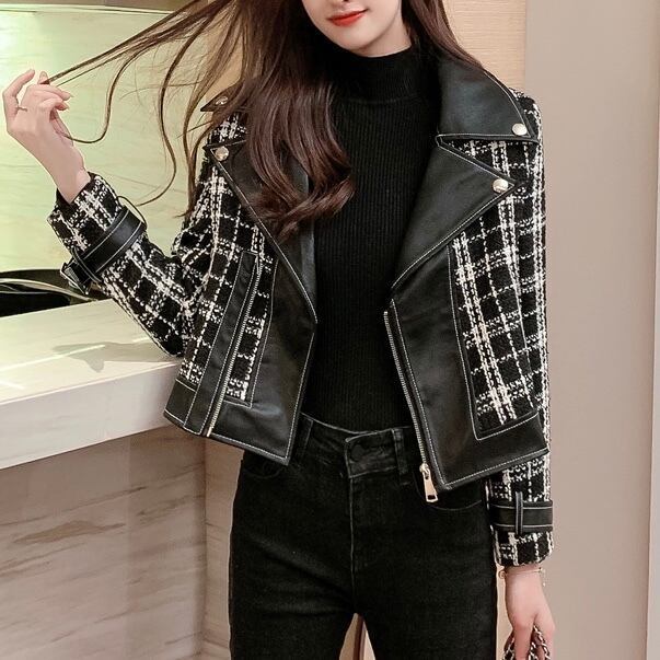 ツイード ライダーズジャケット 美品】GRACE CONTINENTAL