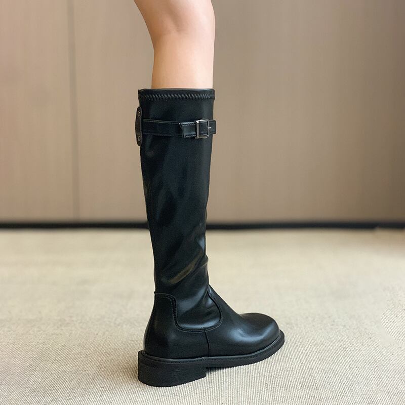 ブーツスプリングオータムベルト バックル薄手レッドスタンダード レトロ 靴 シューズ 春物 秋物 ハーネス フェイクシューズ89262444253