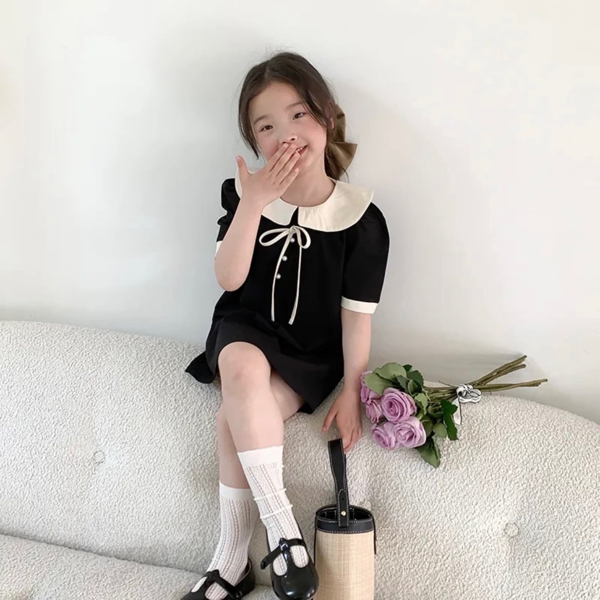 韓国スタイルワンピ