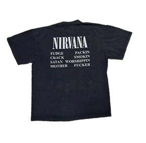 13008 NIRVANA ニルヴァーナ ロックTシャツ バンドT 両面 L