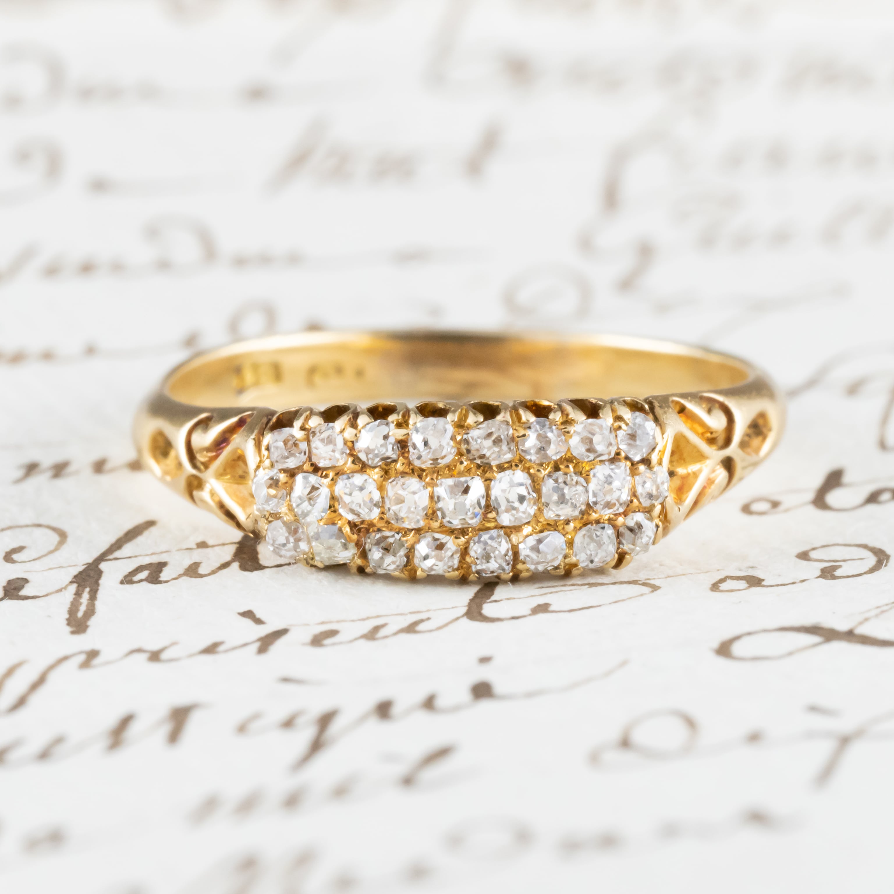 M*n様 イギリスアンティーク　オールドカットダイヤのクラスターリング　デイジー M*n様 イギリスアンティーク オールドカットダイヤのクラスターリング