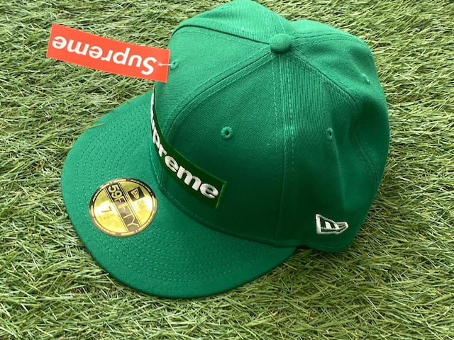 Supreme × NEW ERA NO COMP BOX LOGO CAP GREEN 59.6cm 90216