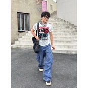 VINTAGE ストリート ROYALEプリントTシャツ T2110