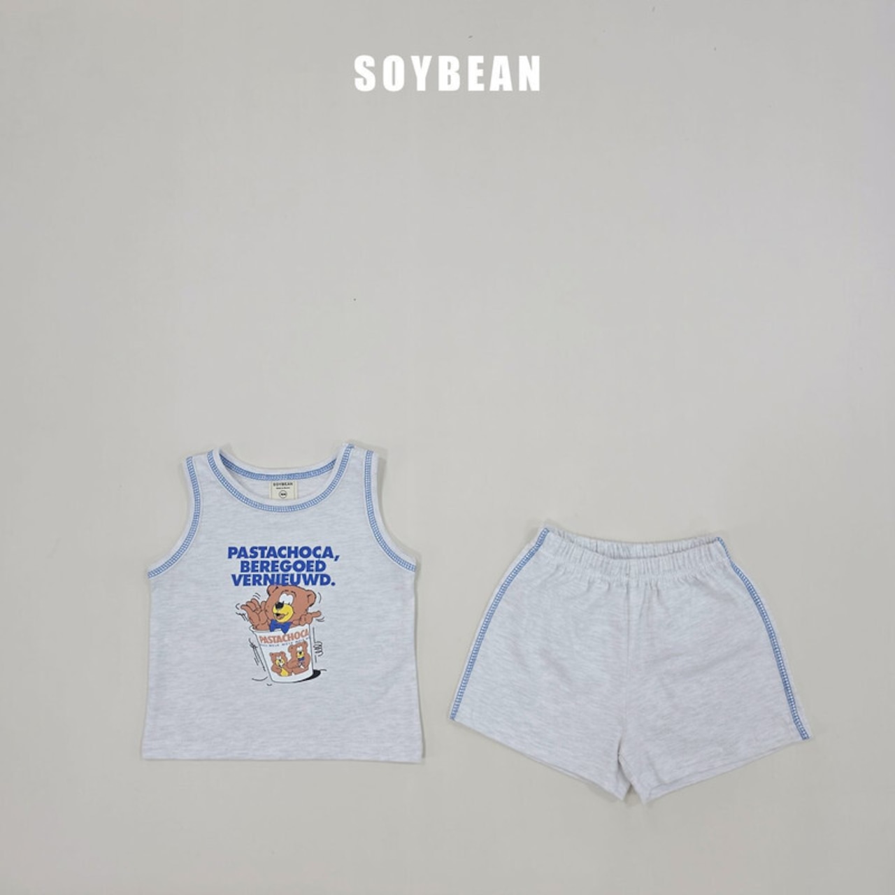 【取寄/韓国直送】SOYBEAN 26/SM ベアビンテージ上下セット|夏服|韓国子供服