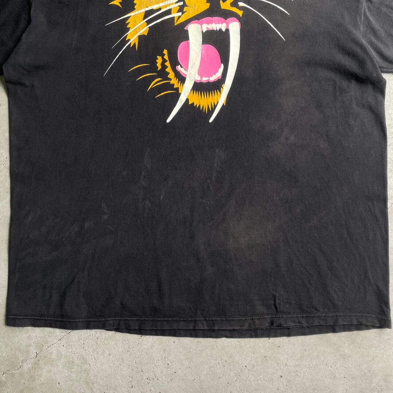 90年代 USA製 サーベルタイガー アート プリントTシャツ メンズXL 古着
