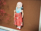 おしゃれガール 青いフリルのムームー JAPANセルロイド 画像3