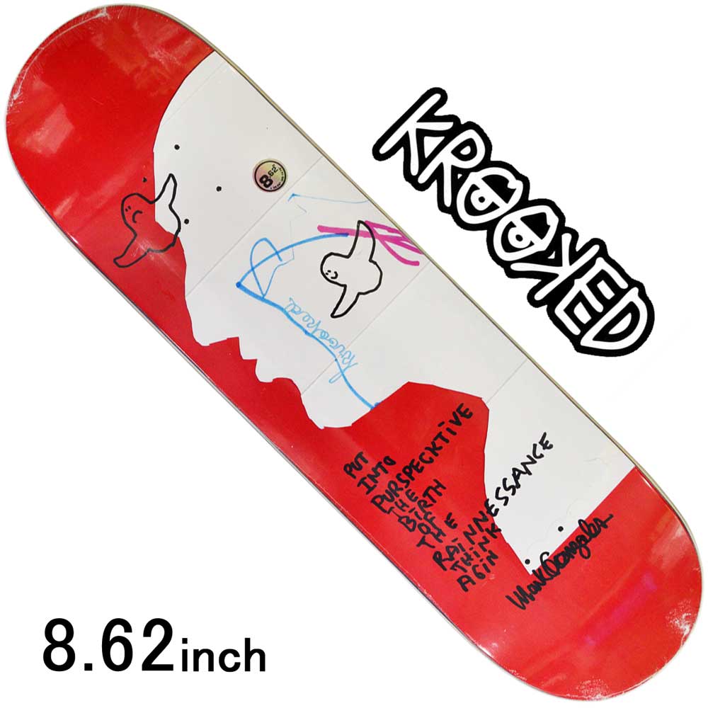 スケボー スケート デッキ スケートボード ゴンズ KROOKED クルキット スケートボード 板 KR BRD GONZ VERTIGO  8.62inch Mark Gonzales Model ストリート オシャレ ファッション アイテム マークゴンザレス | cutback  powered