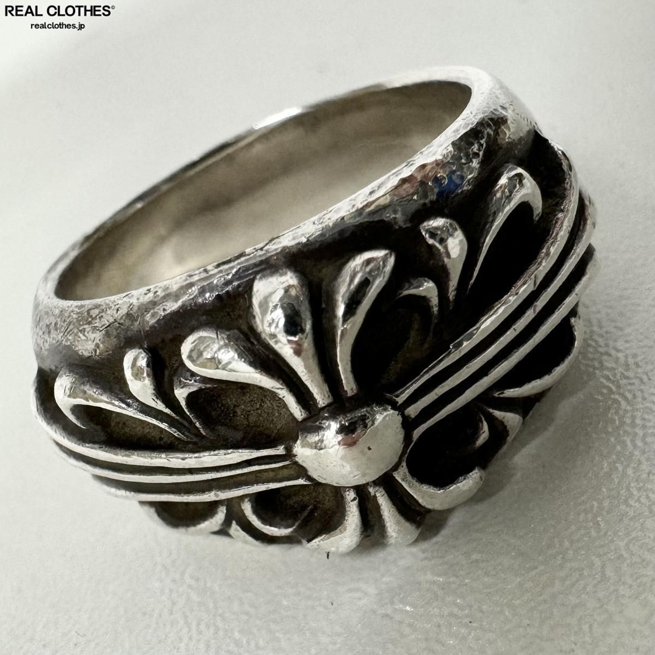 インボイス付き】CHROME HEARTS/クロムハーツ フローラルクロスリング 
