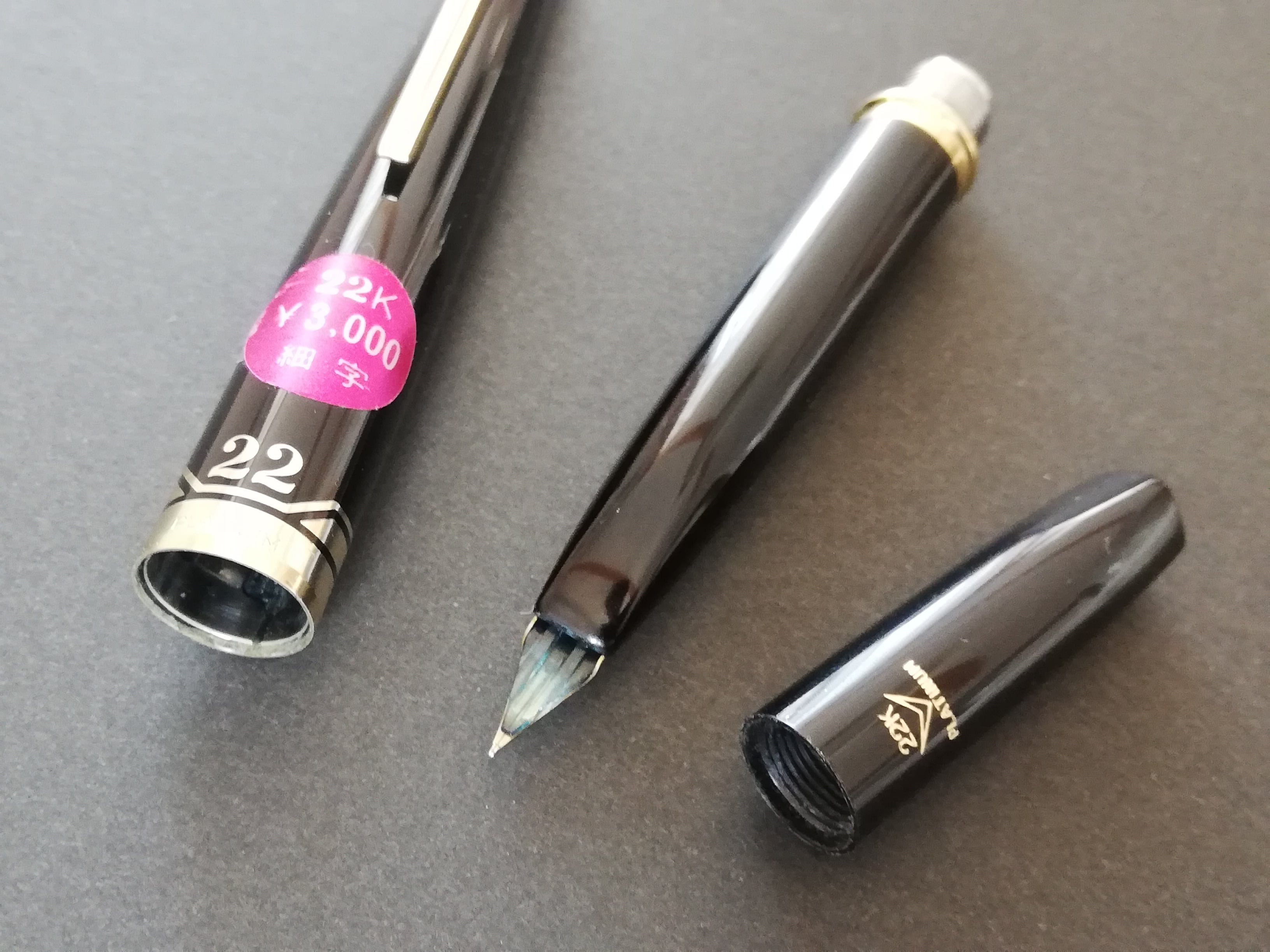 プラチナ 22k 万年筆 ポケット 細字 ショート プラチナ 22k 万年筆 ポケット 細字 ショート 70s プラチナ