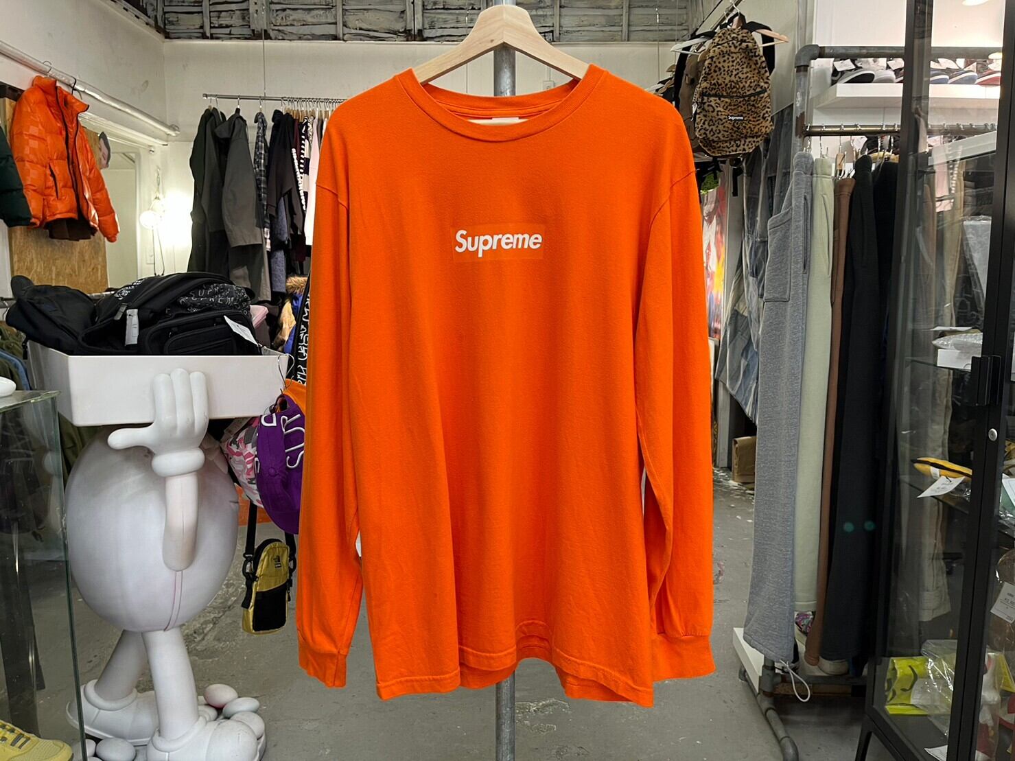 Supreme BOX LOGO LS TEE ORANGE LARGE 43609 | BRAND BUYERS OSAKA