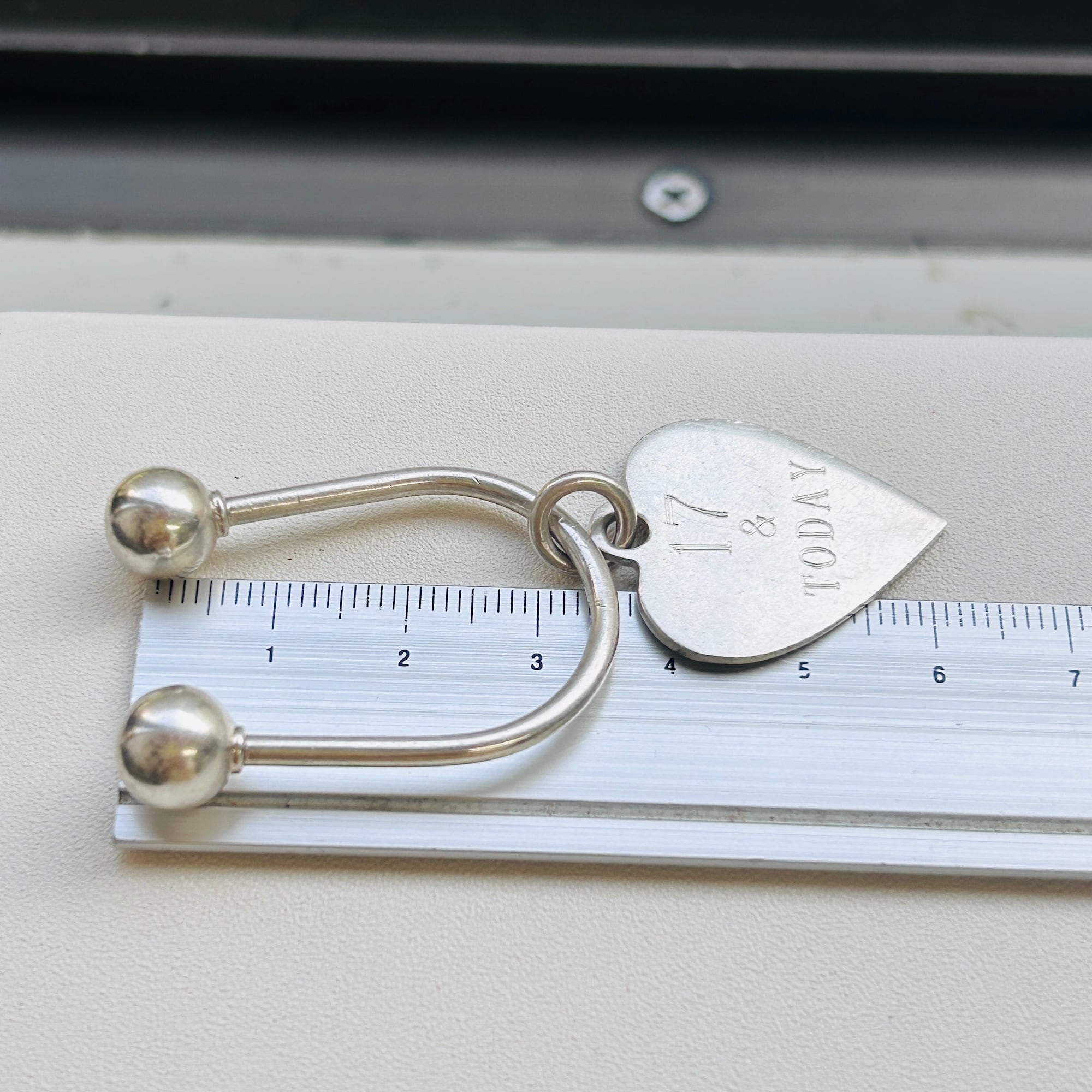 シルバー925 ハートタグキーリング / キーチェーン | Milo Antiques