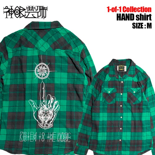 神眼芸術 1-of-1 Collection『HAND』シャツ size M