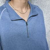 LL Bean raglan sleeve half zip knit