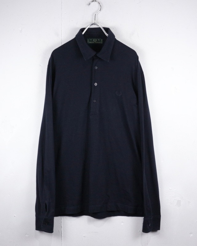 【Caka act2】“FRED PERRY” Logo Embroidery Horizontal L/S Polo Shirt