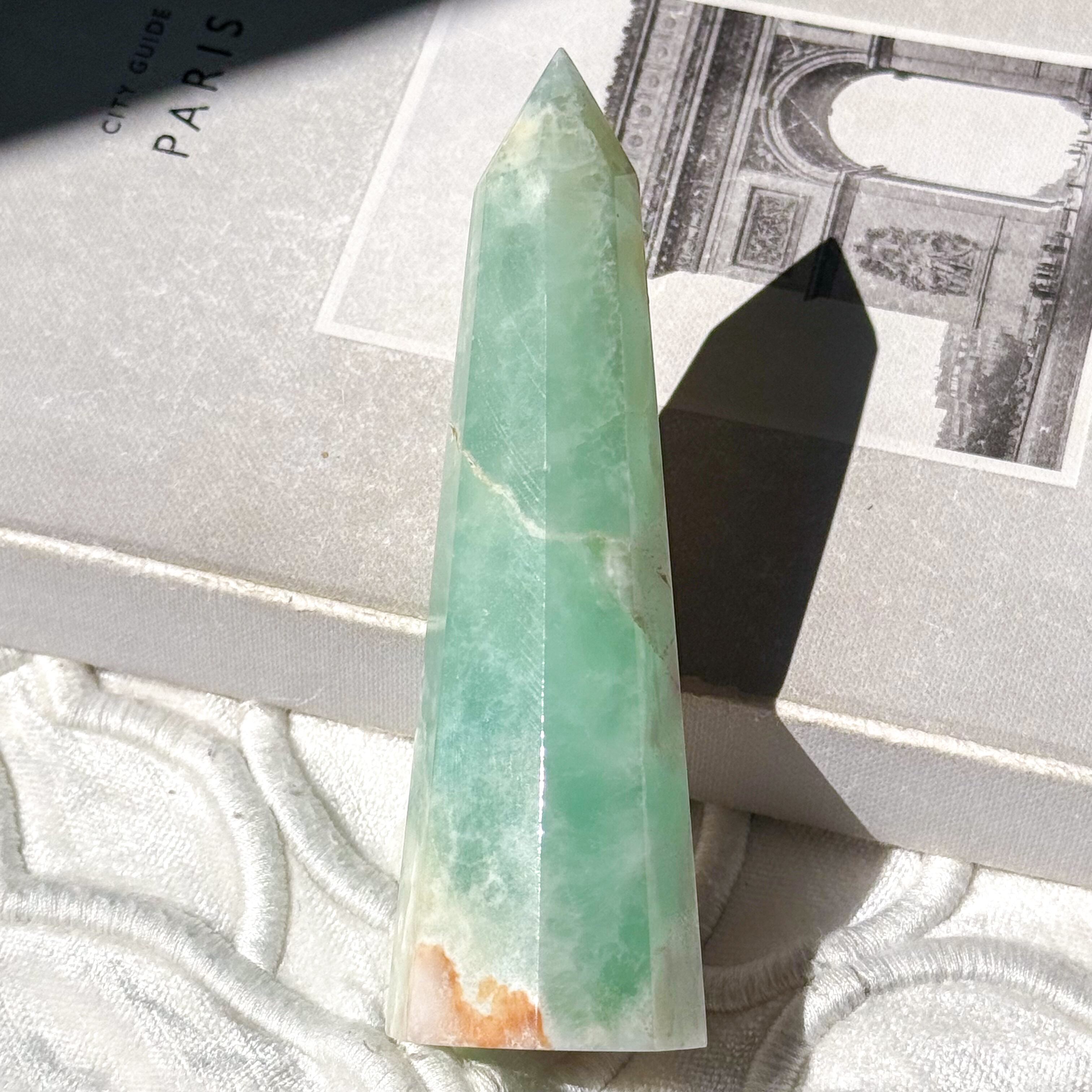 Caribbean Blue Calcite Tower 26 ✧ カリビアンブルーカルサイト