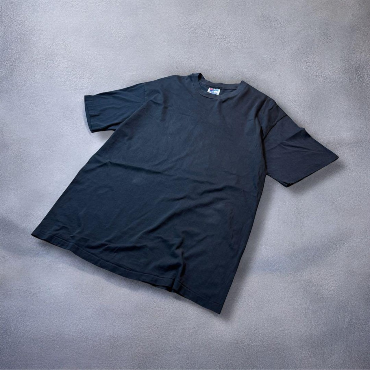 90s USA school TEE Hanes BEEFY Tシャツ ブラック 古着 - 9