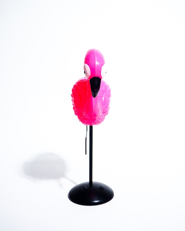 Polystyrene flamingo lamp