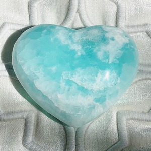 *Rare* Caribbean Blue Calcite Heart