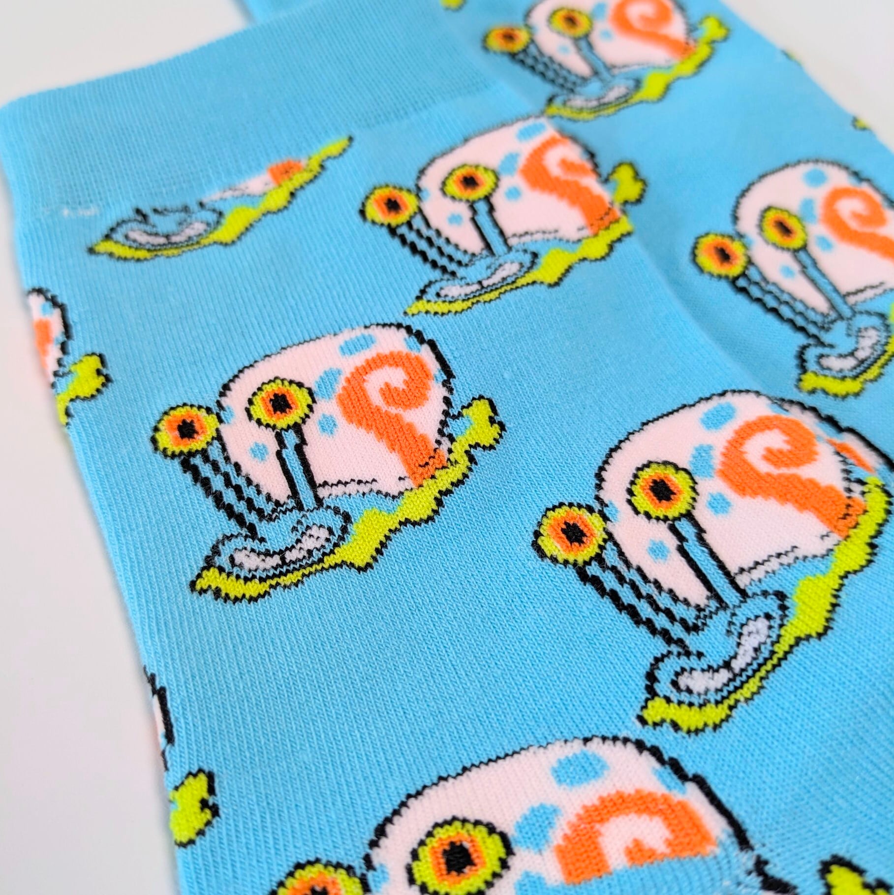 ♧【 crew socks / クルーソックス 】SpongeBob SquarePants ( スポンジボブ ) / ゲイリー 靴下 / ソックス〚アメリカン雑貨 アメトイ〛