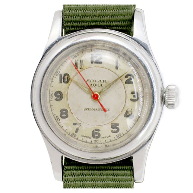 Antique OYSTER WATCH Co. (ROLEX) オイスターウォッチカンパニー (ロレックス) 腕時計 ソーラーアクア 30mm 手巻き 2784 1940年代製