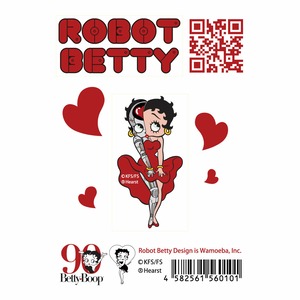 ROBOT BETTY（ロボットベティー）ステッカー「Ⅱ 赤ドレス」