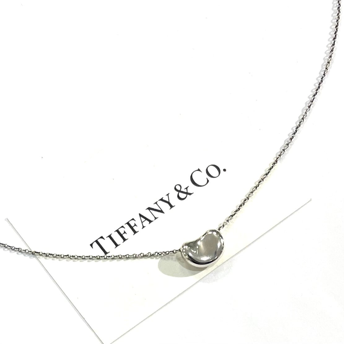 TIFFANY&CO.】2664 幸福ミニビーン ネックレス／Elsa Peretti／自然美
