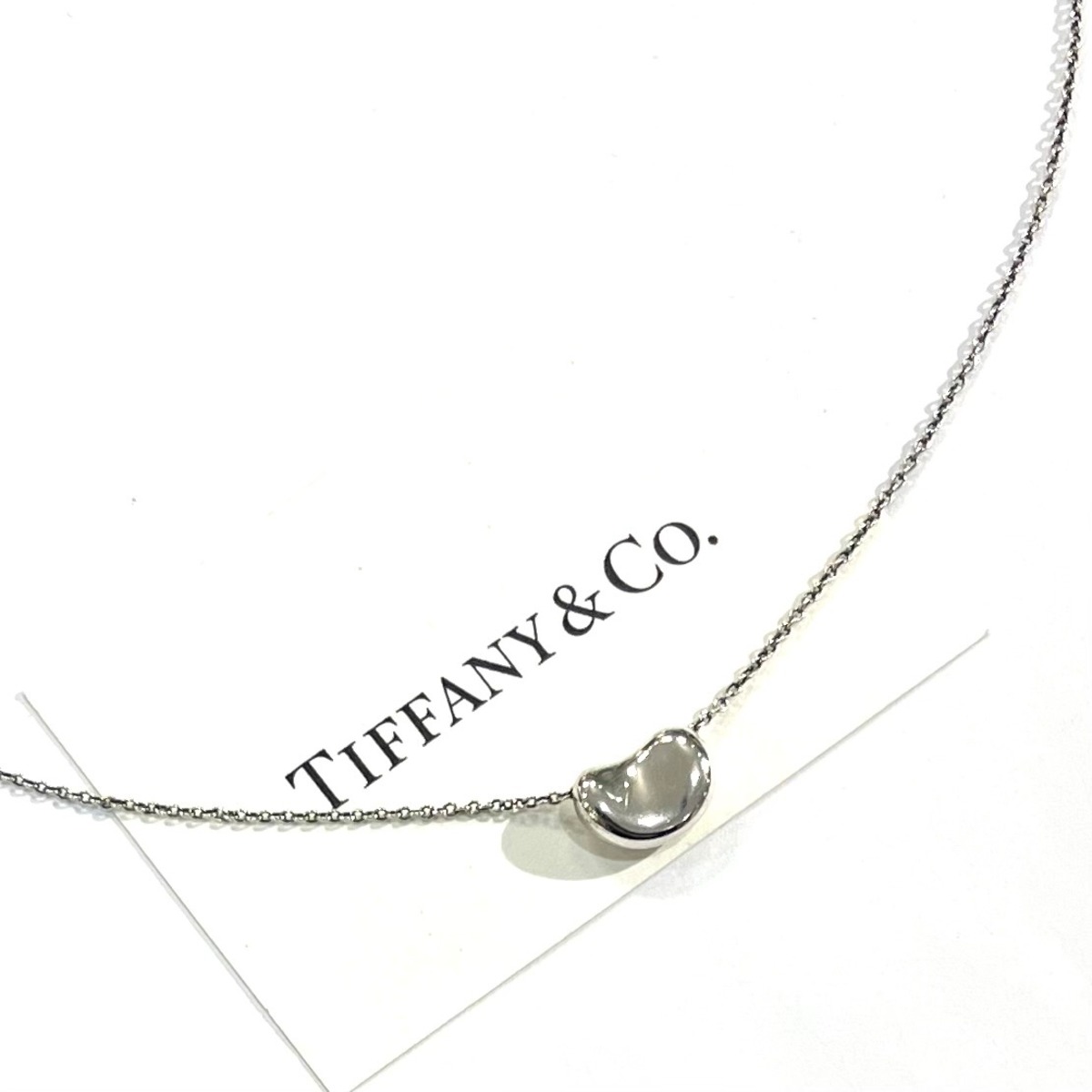 TIFFANY&CO.】2664 幸福ミニビーン ネックレス／Elsa Peretti／自然美 