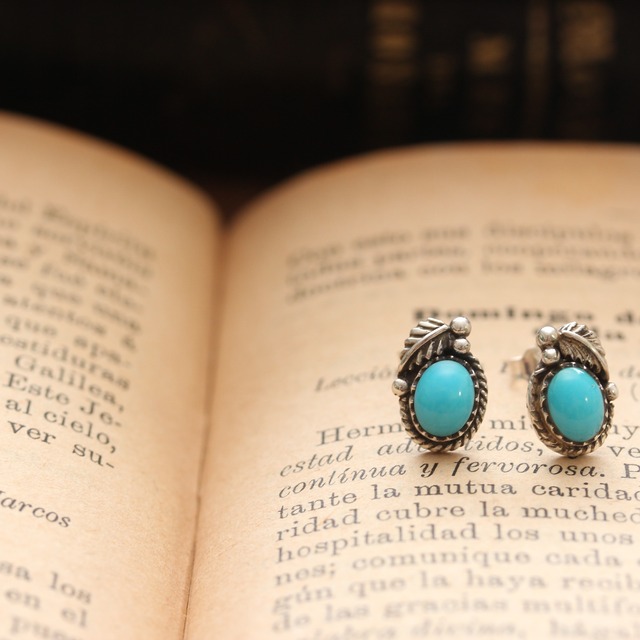 *native Navajo silver925 turquoise  ピアス