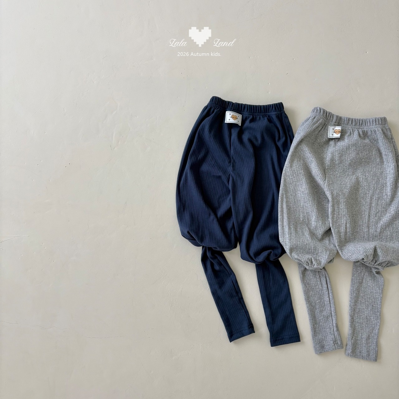韓国子供服 / LALALAND / 26Autumn / ウォーマー パンツ / 秋服 / キッズ *XS~XL*