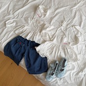 韓国子供服 / ninibello / Eve Wide Pants  / デニムパンツ *XS~XXL*
