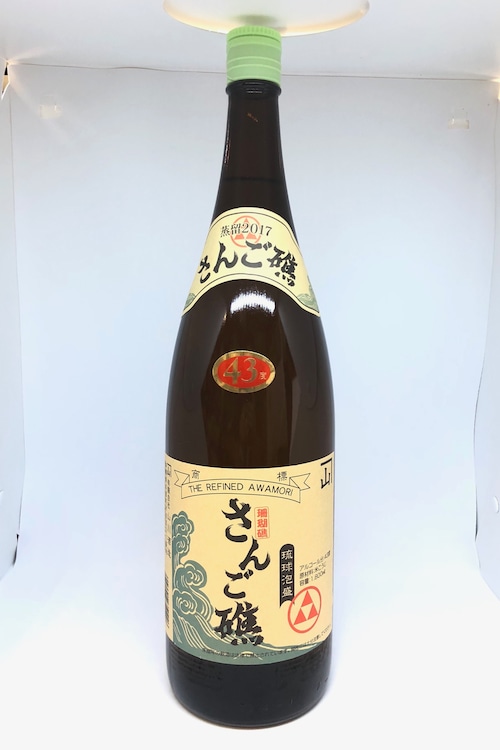 琉球泡盛さんご礁 新酒43度一升瓶×６本(1c/s)