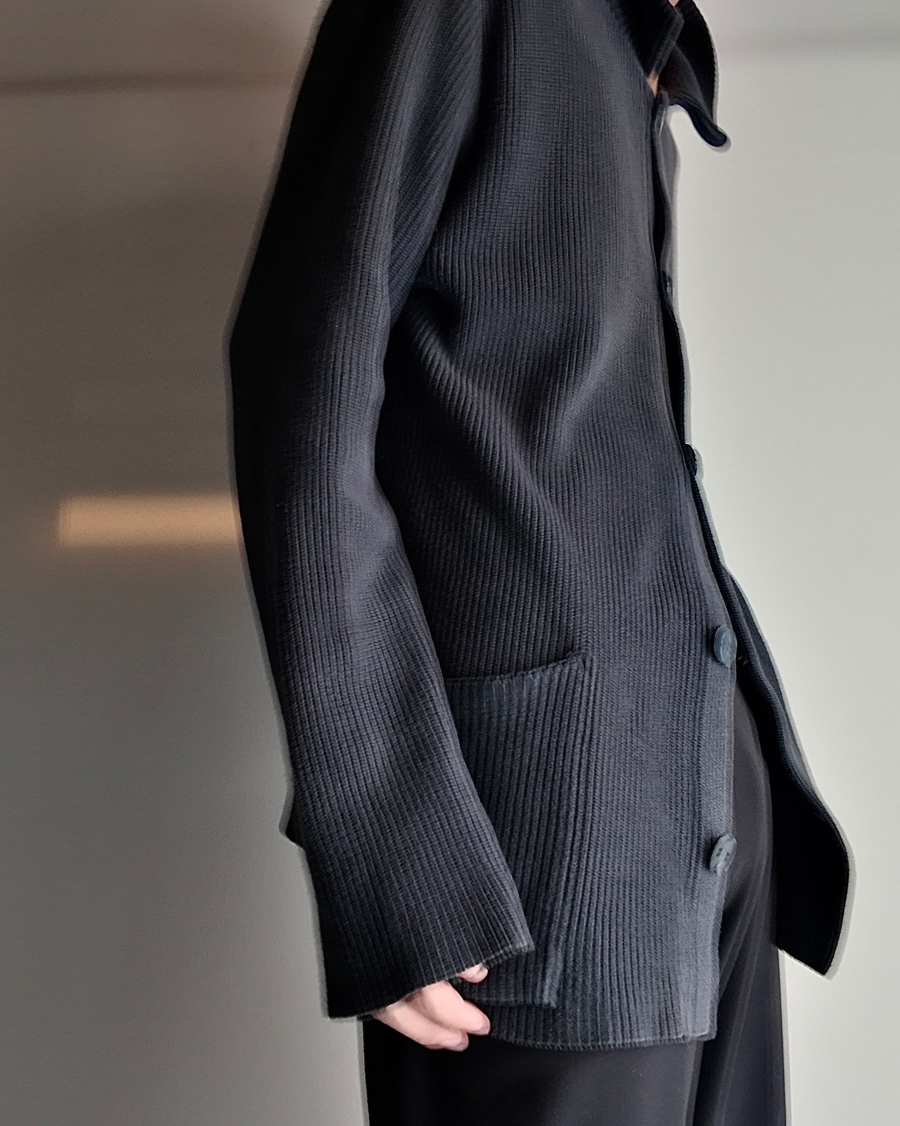【agnes b.】button up long cardigan