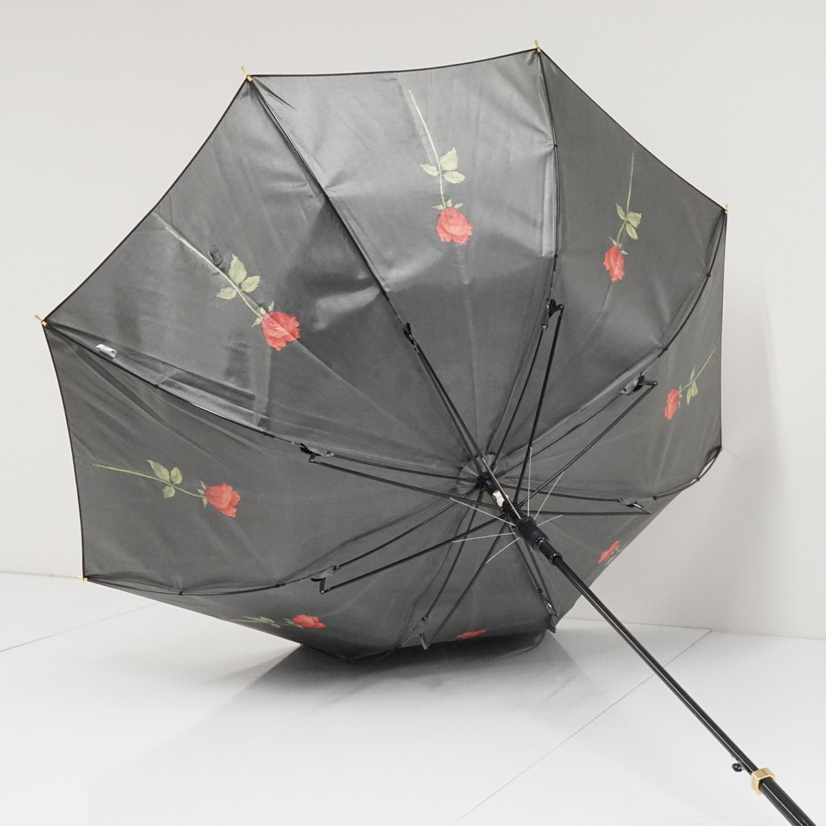 耐風傘 CHARLES JOURDAN シャルルジョルダン USED美品 ローズプリント