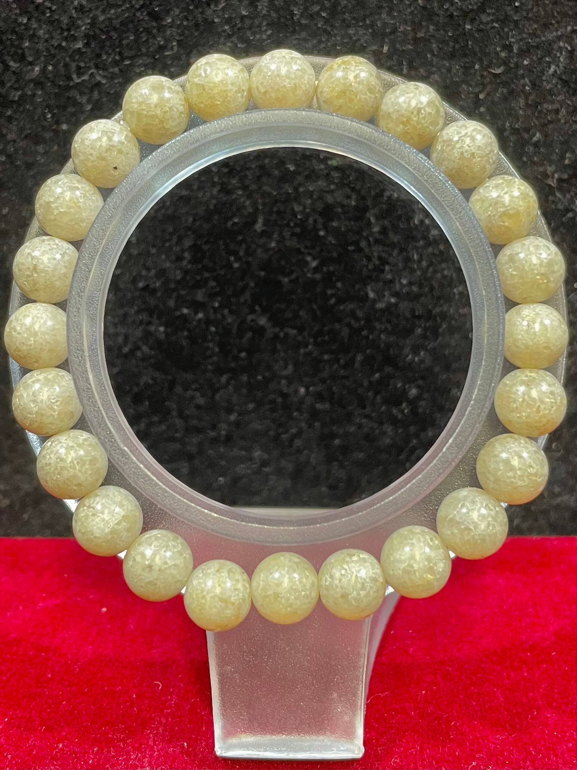 3) 天孫降臨!霊性クオーツ「神石・ニニギ水晶」ブレスレット8mm