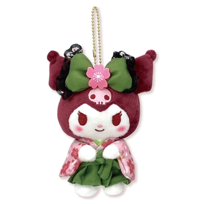 Kuromi Matcha Kimono Plush Mascot | Elegant Japanese Style Sanrio