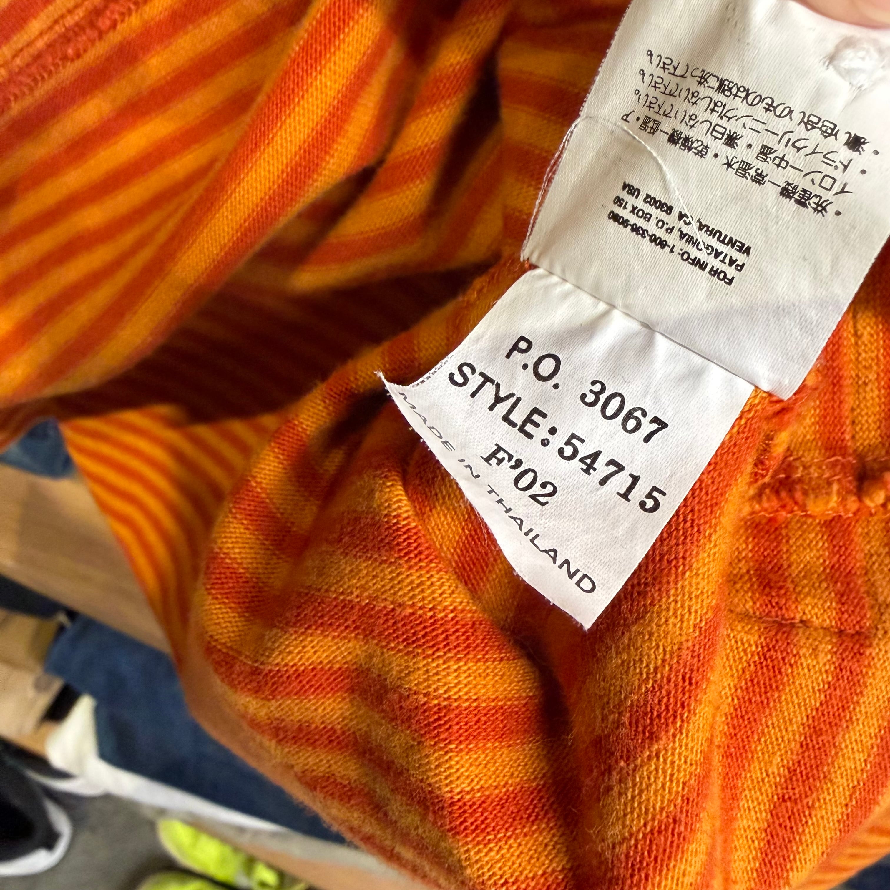 00s patagonia レディース ラガーシャツ ボーダー オーガニック