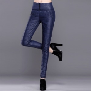 【送料無料】 パンツ  ボトム  暖かい  暖かコーデ   厚手生地  大きめ  プラスサイズ  レディースファッション  可愛い  30代・40代  シンプルデザイン  カジュアル系  ハイウェスト  冬  お出かけ  ブラック・ネイビー