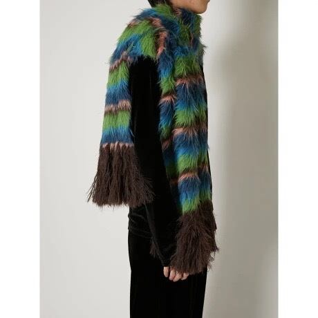 TAAKK FUR KNIT STOLE(GREEN) TA23AW-AC046 | IAAAM ONLINE STORE