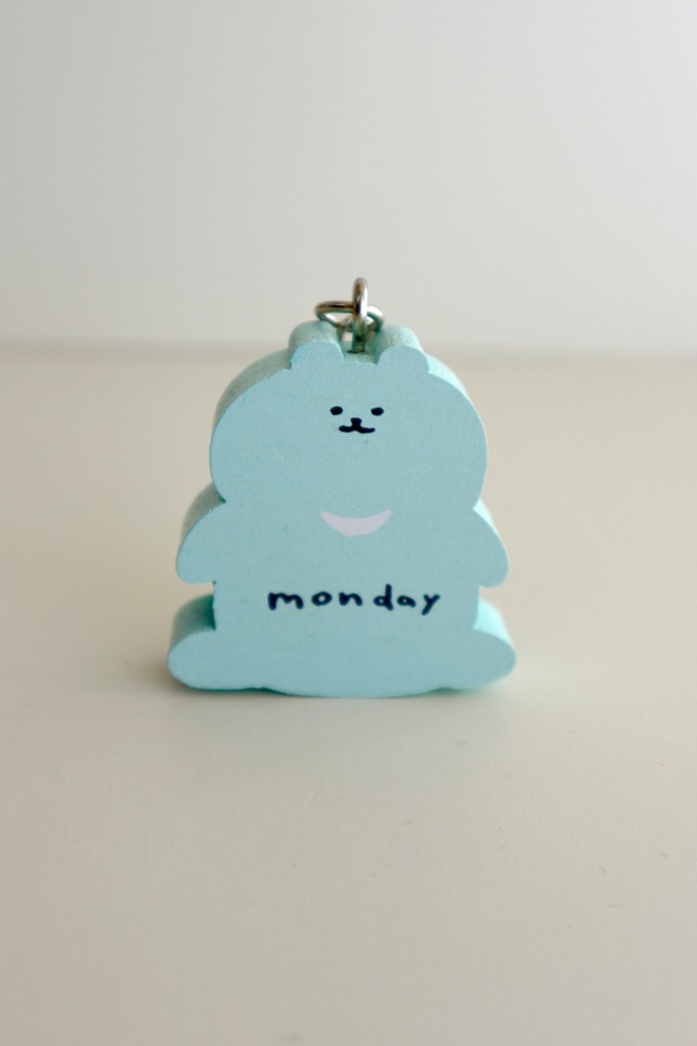 【ちょっと傷モノ】いっしゅうかんわぐまのキーホルダー