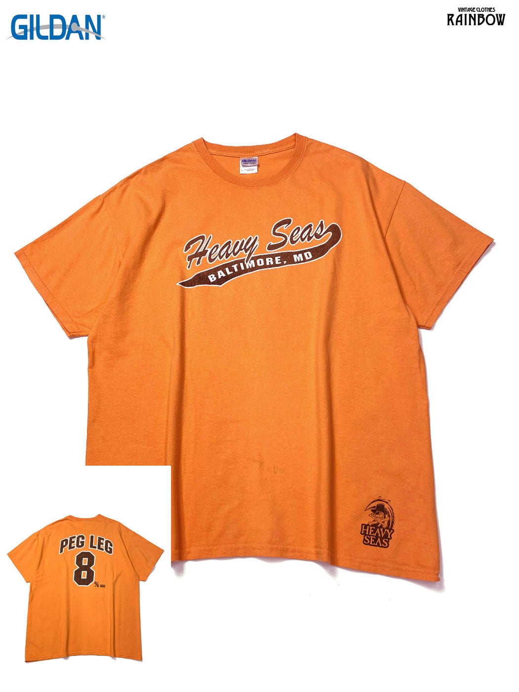 DEVEREUX GOLF】《MEN'S》More TripチェッカーリブモックTEE (ORANGE
