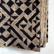 都市の成り立ち | キャンバスコットン・厚地 | 幅150cm  | 全2色 | ブロックプリント (木版染め)　Mula:working clothオリジナル　インドの布