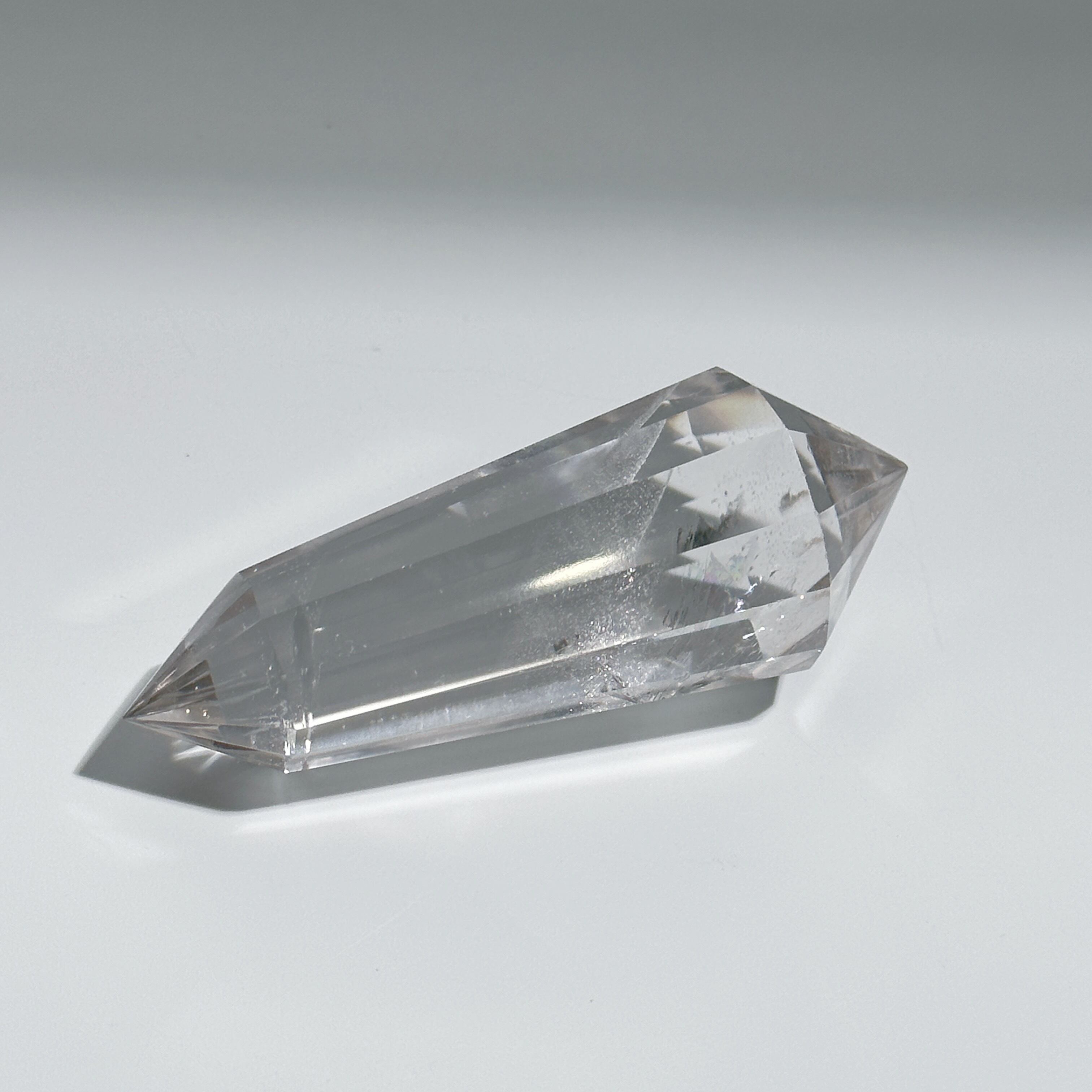 虹◎トカンティンス産クリアクォーツ ダブルターミネイテッド74