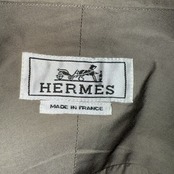 【HERMES】エルメス セリエボタン スタンドカラーシャツ