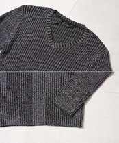 ◆二重臼 Vネックニット◆gl-000858